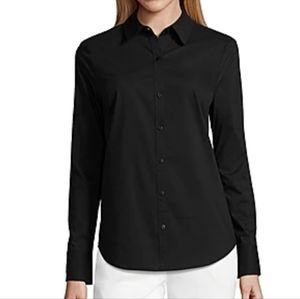 Womens Long Sleeve Modern Fit Button-Down Shirt